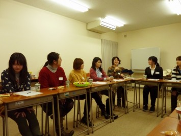 第1回　教育学部理系女子会（2014.02.17）の様子